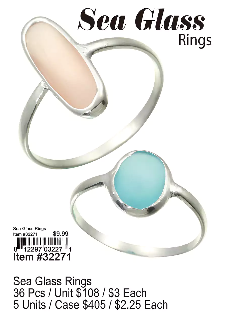 Sea Glass Rings